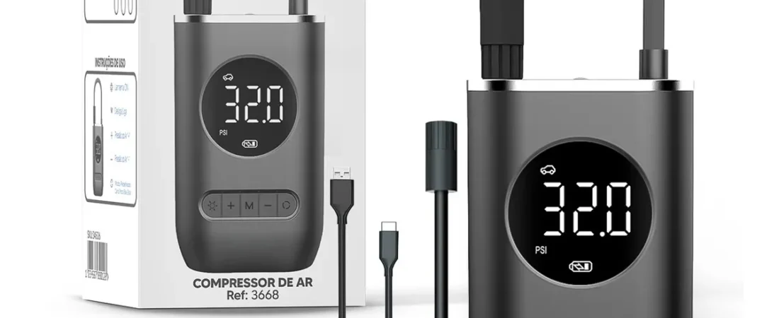 A Melhor Companhia Para Suas Aventuras: Bomba de Ar Digital Portátil Epsilon 50W!
