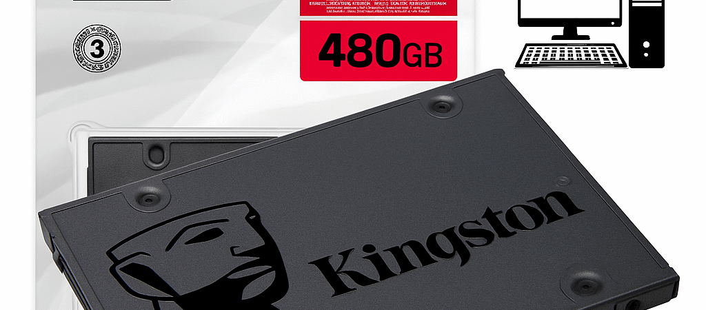 SSD Kingston 480GB A400 SATA 3.0 – Mais Velocidade, Mais Desempenho para o Seu PC!