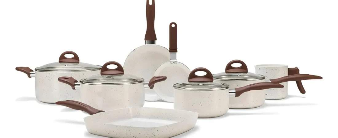 Conjunto de Panelas 8 Peças Ceramic Life Smart Plus Vanilla – Brinox