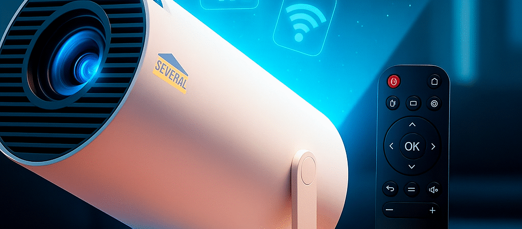 Transforme sua sala em um verdadeiro cinema com o Projetor Smart Portátil Several Importados Full HD 4K