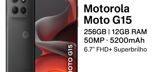 Smartphone Motorola Moto G15: Desempenho, Inovação e Bateria de Longa Duração